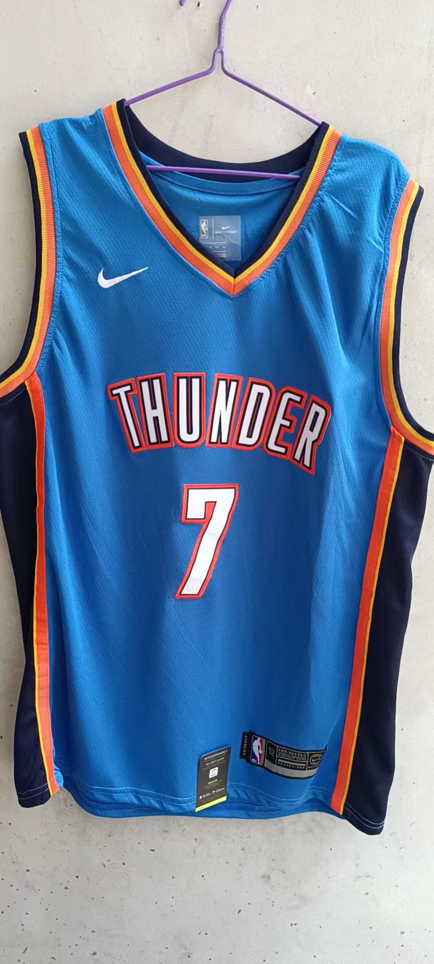 Men Oklahoma City Thunder #7 Holmgren Blue Nike 22-23 NBA Jersey